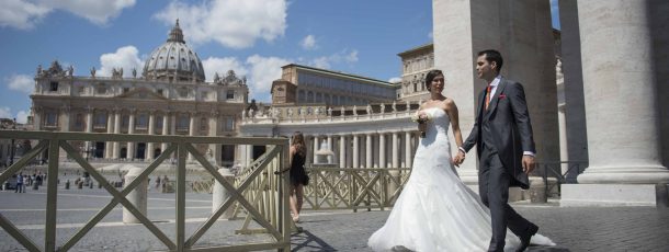 Une destination de mariage célébrée à la Cité du Vatican