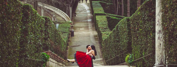 Destinations de mariage de rêve dans un cadre spectaculaire à Tivoli près de Rome.