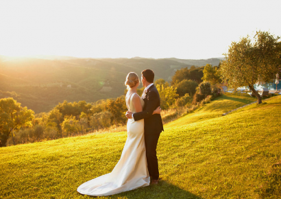 Mariage à destination en Toscane. Quoi de plus paisible et de plus beau que la campagne?